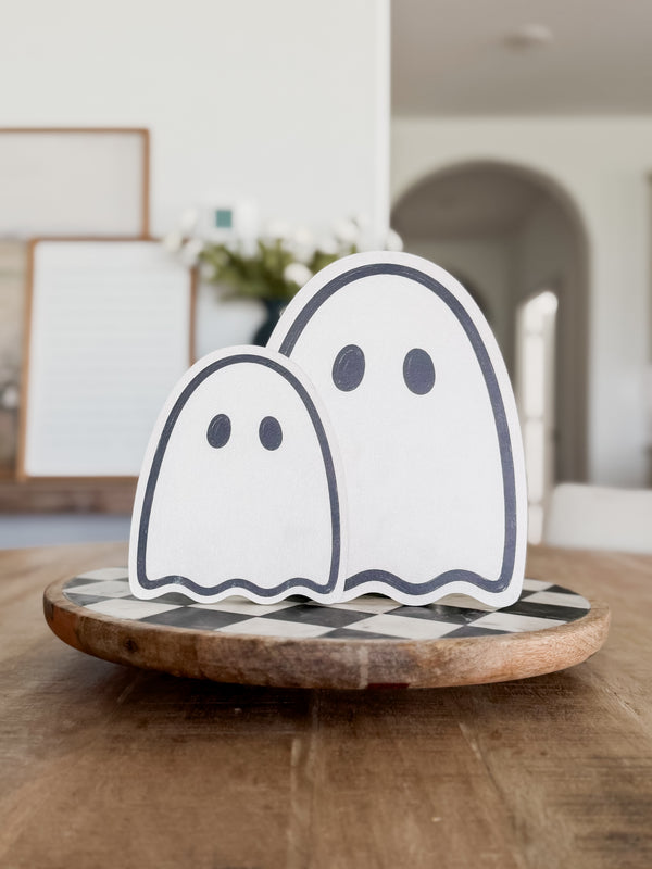 Wood Ghost Shelf Sitter