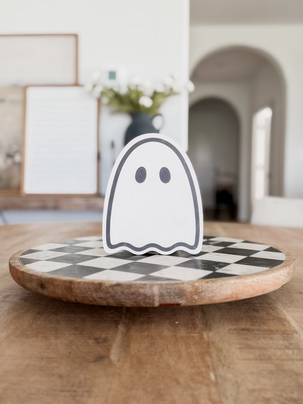Wood Ghost Shelf Sitter