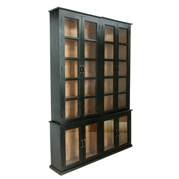 Black Two-Piece Hutch