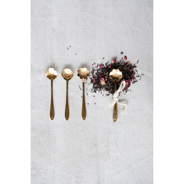 Flower Shaped Spoons, Set of 3