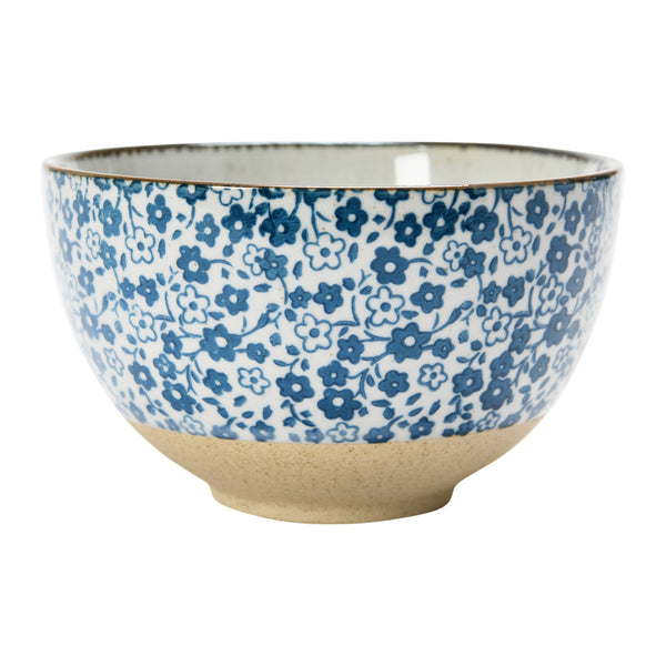 Blue and White Stoneware Bowl