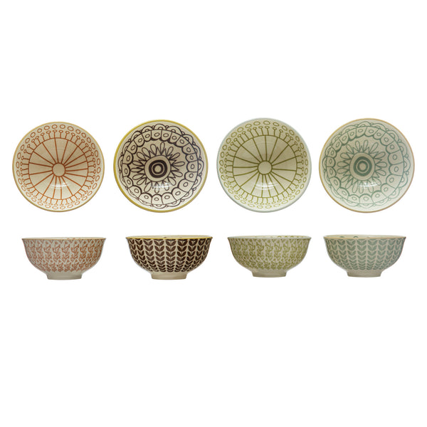 Pattern Stoneware Bowl