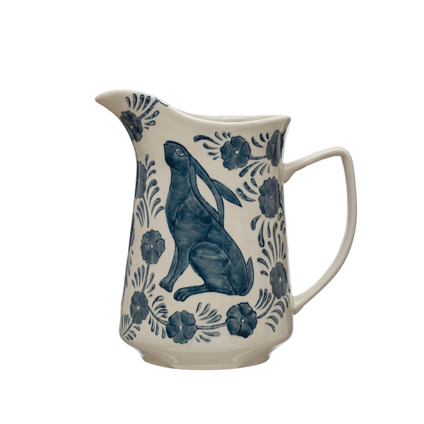 Rabbit & Flower Pitcher