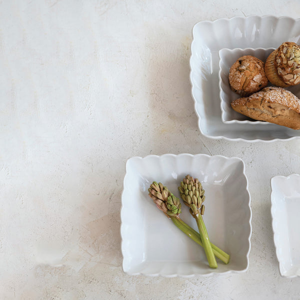 Square Stoneware Bowls