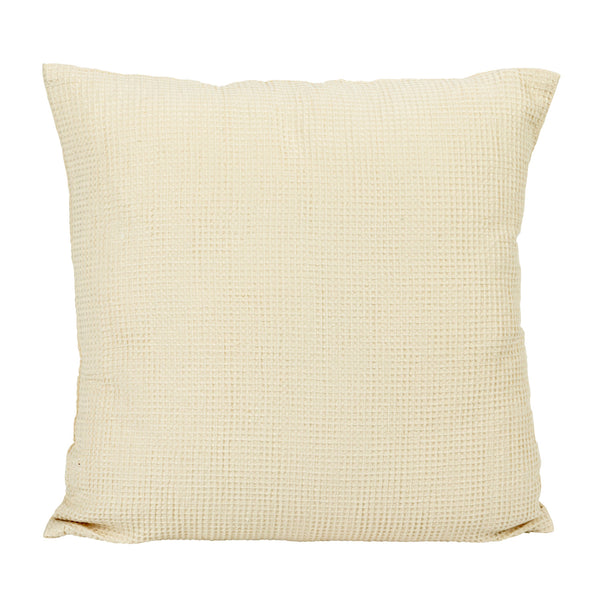 Square Woven Linen & Cotton Waffle Pillow