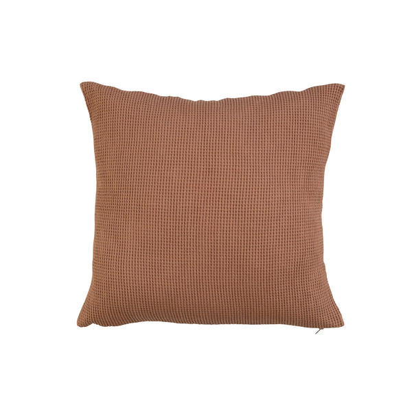 Square Woven Linen & Cotton Waffle Pillow