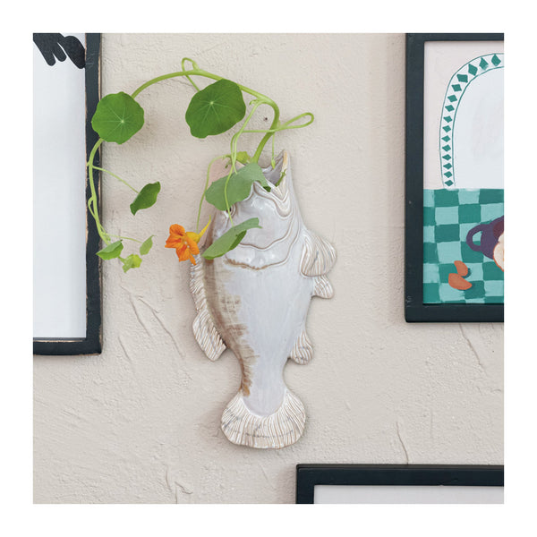 Fish Shaped Wall Vase