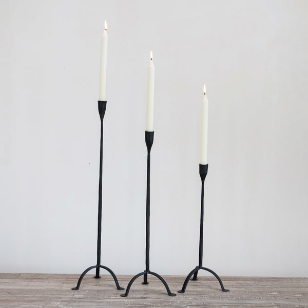 Oversized Footed Taper Holder, Three Sizes