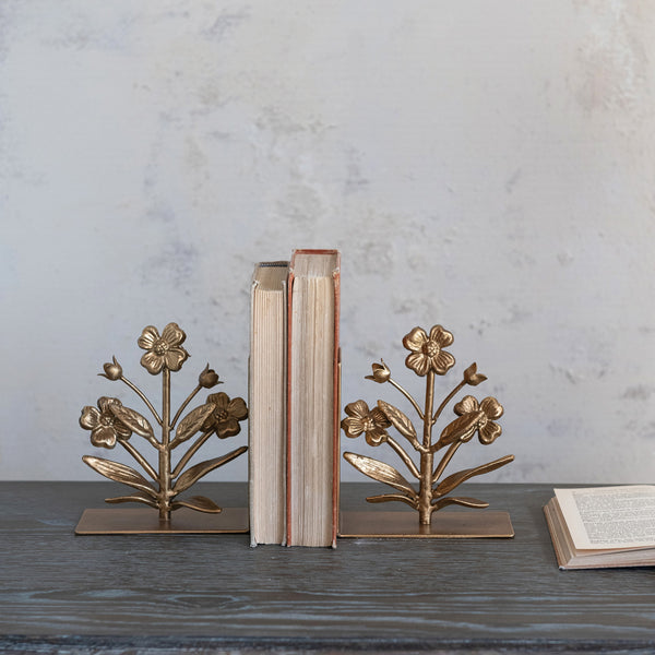 Flower Bookends, Set of 2