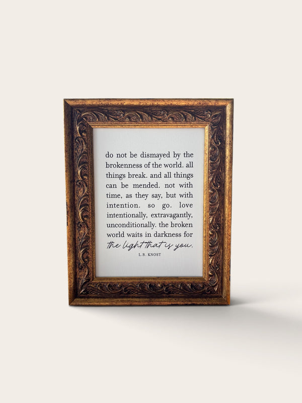 Do Not Be Dismayed | Antique Gold Frame