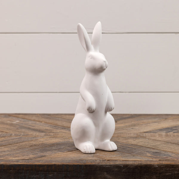 White Upright Bunny