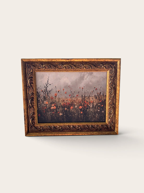 Fall Wildflower Field | Antique Gold Frame