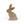 Load image into Gallery viewer, Wood Bunny with White Flowers
