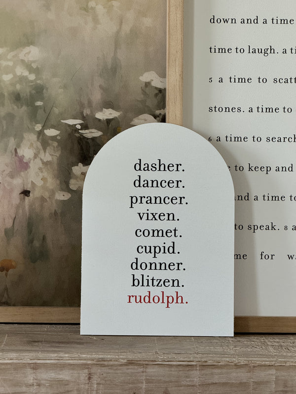 Reindeer Names, Arch