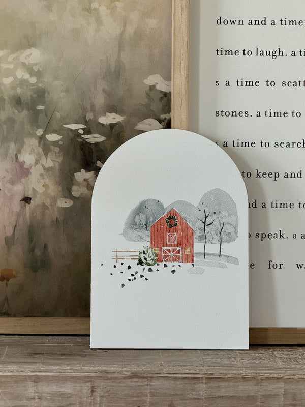 Barn Winter Scene, Arch