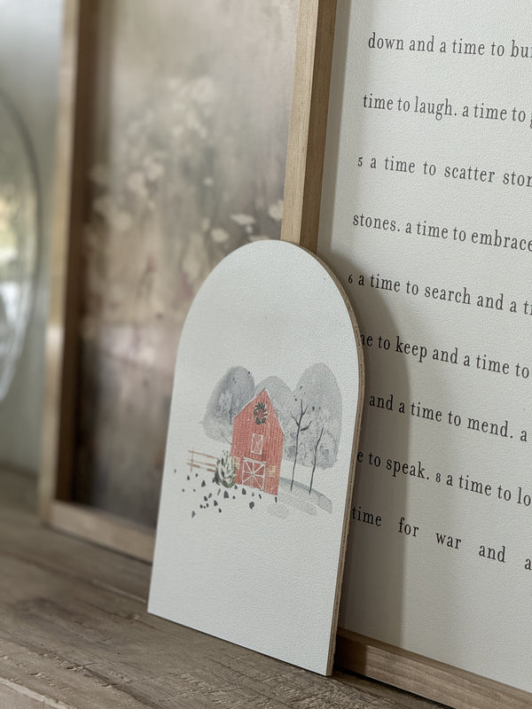 Barn Winter Scene, Arch