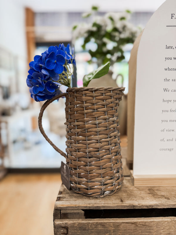 Wicker Pitcher Vase