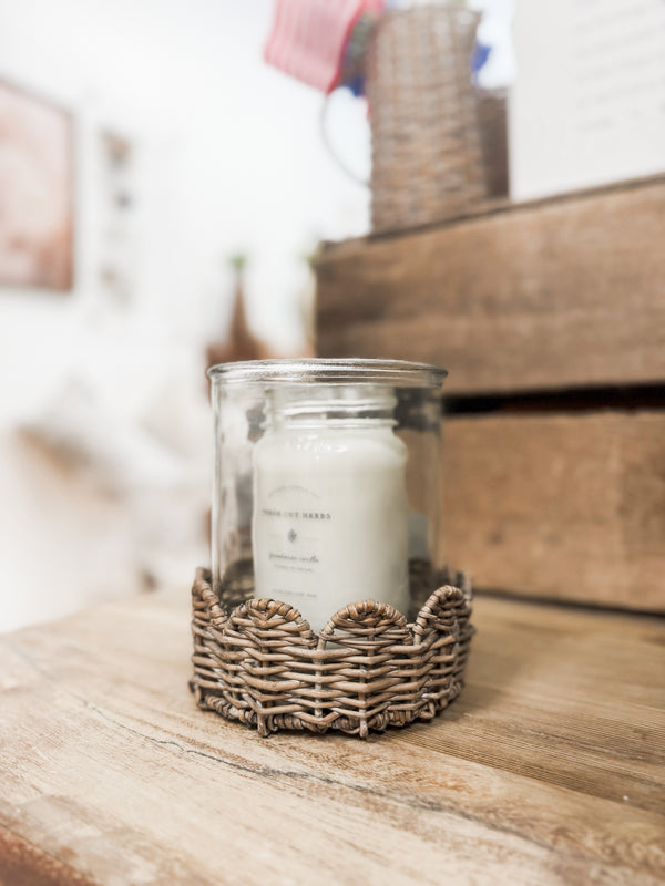 Willow Glass Candle Holder