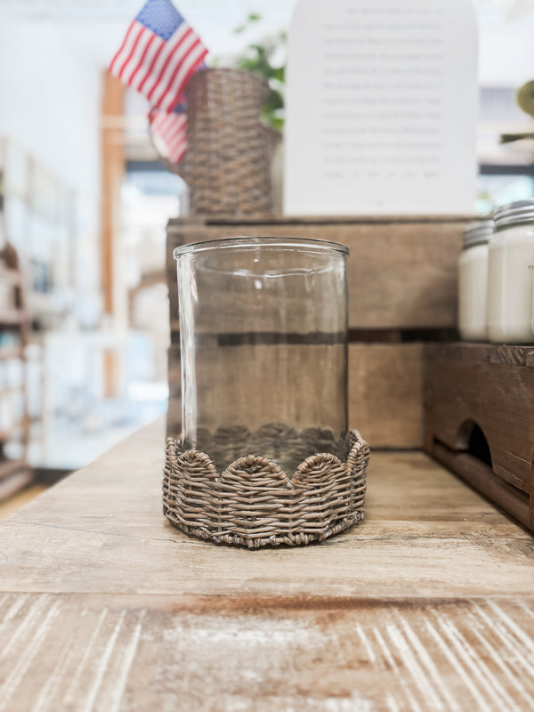 Willow Glass Candle Holder