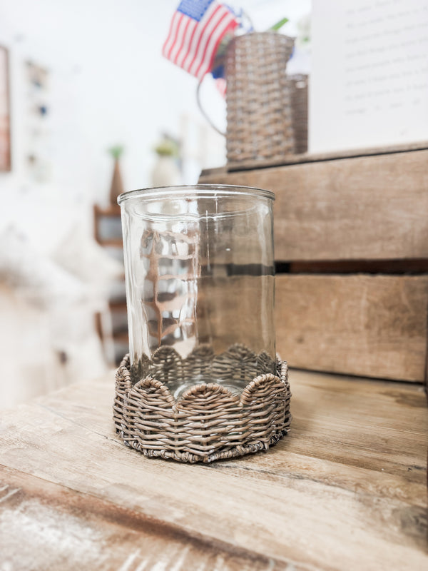 Willow Glass Candle Holder