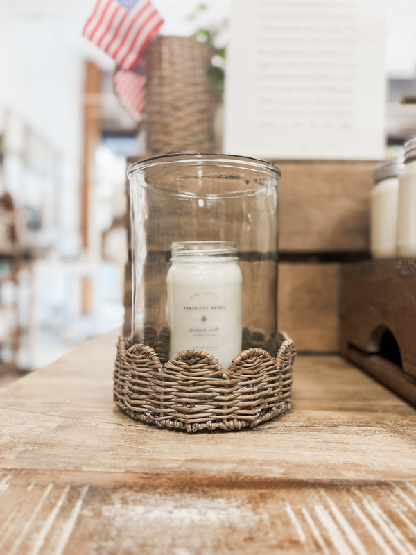 Willow Glass Candle Holder