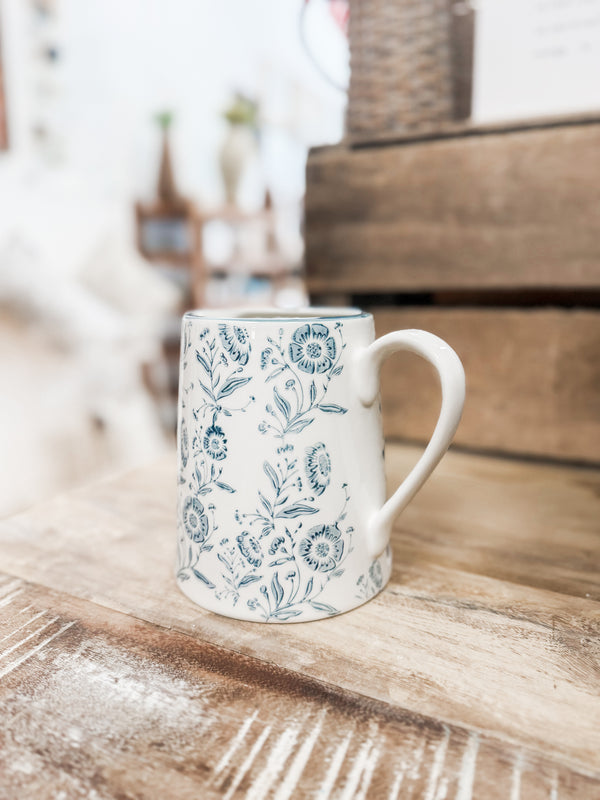 Blue Primrose Pattern Pitcher