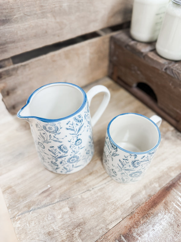 Blue Primrose Pattern Mug