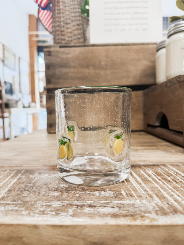 Lemon Icon Glass