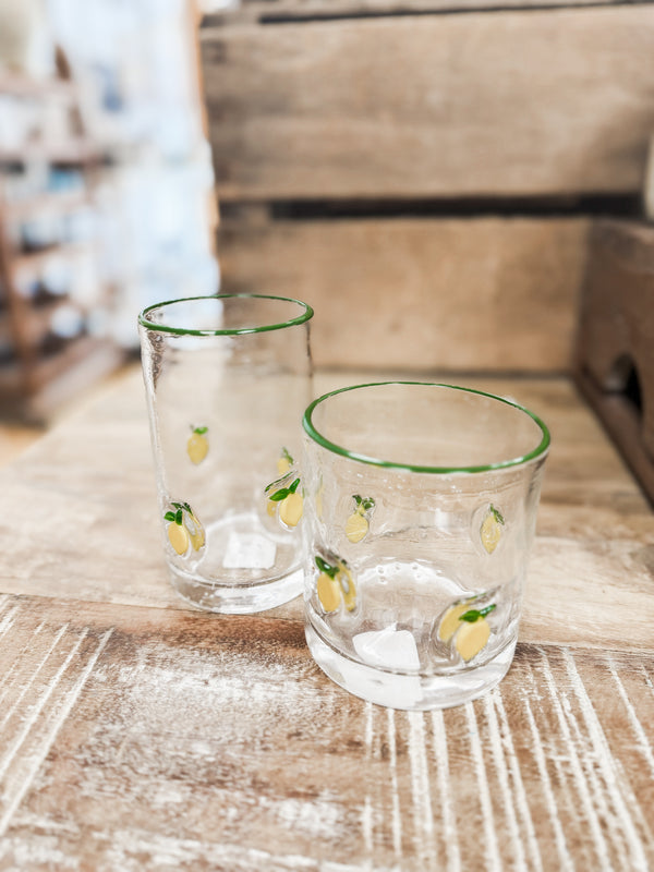 Lemon Icon Glass