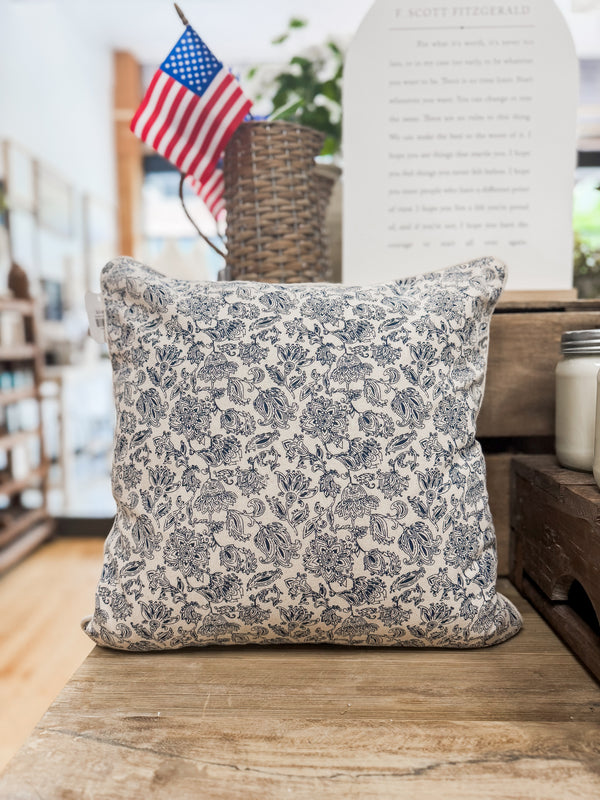 Bluebell Floral Pillow