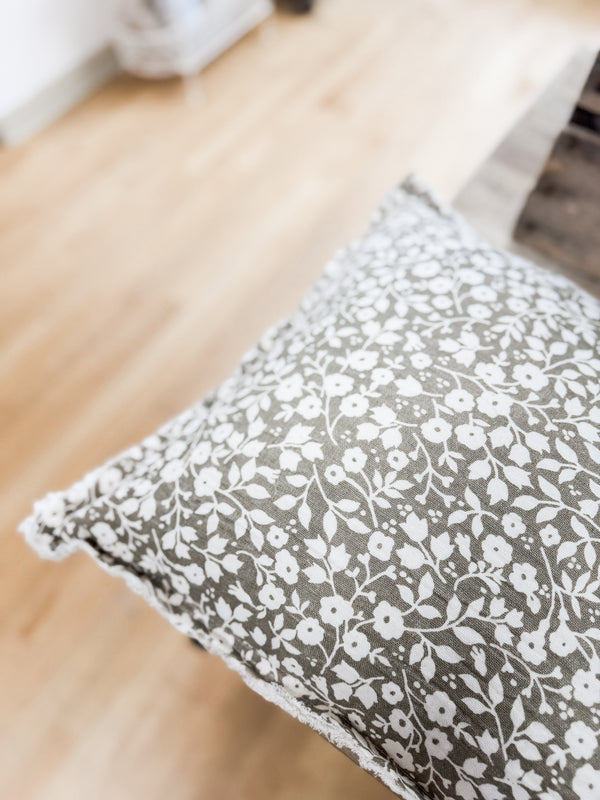 Neutral Blooms Pillow