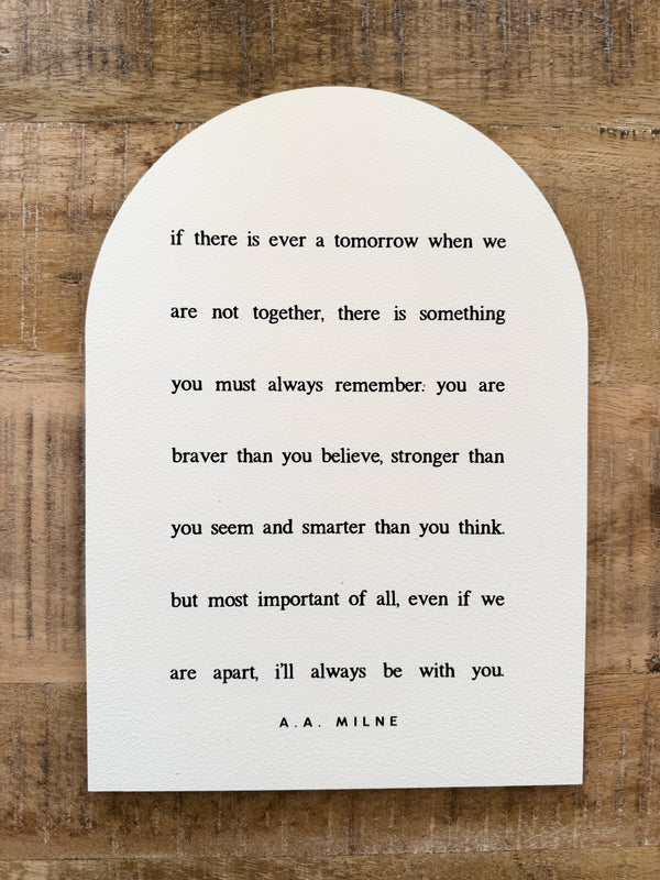 If There Is Ever a Tomorrow, Arch