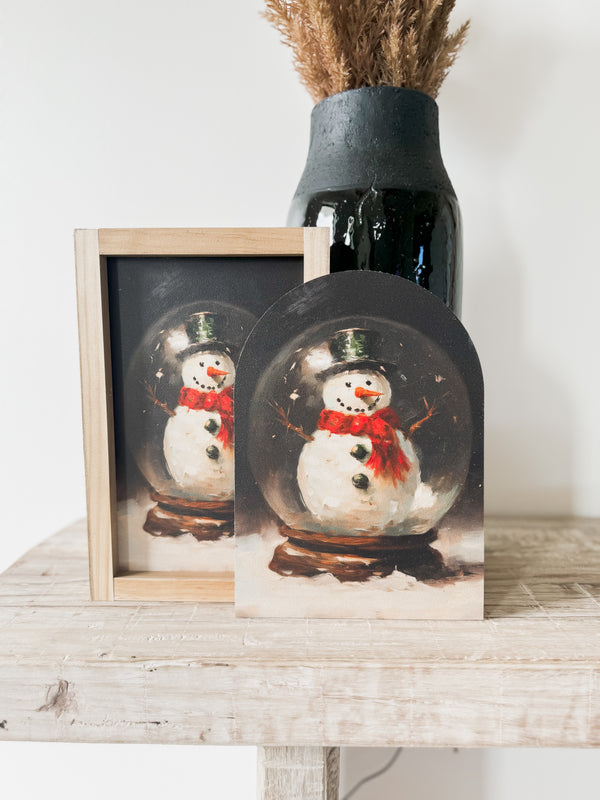 Snowman Snow Globe Arch
