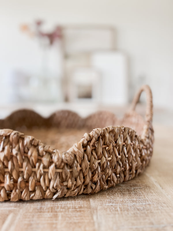 Scalloped Braided Tray