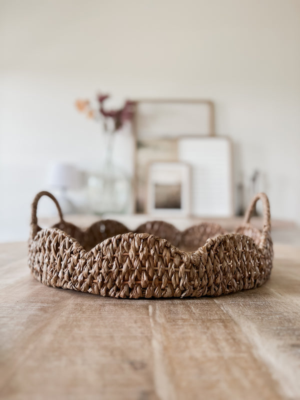 Scalloped Braided Tray