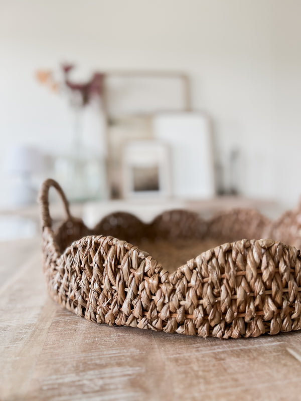 Scalloped Braided Tray