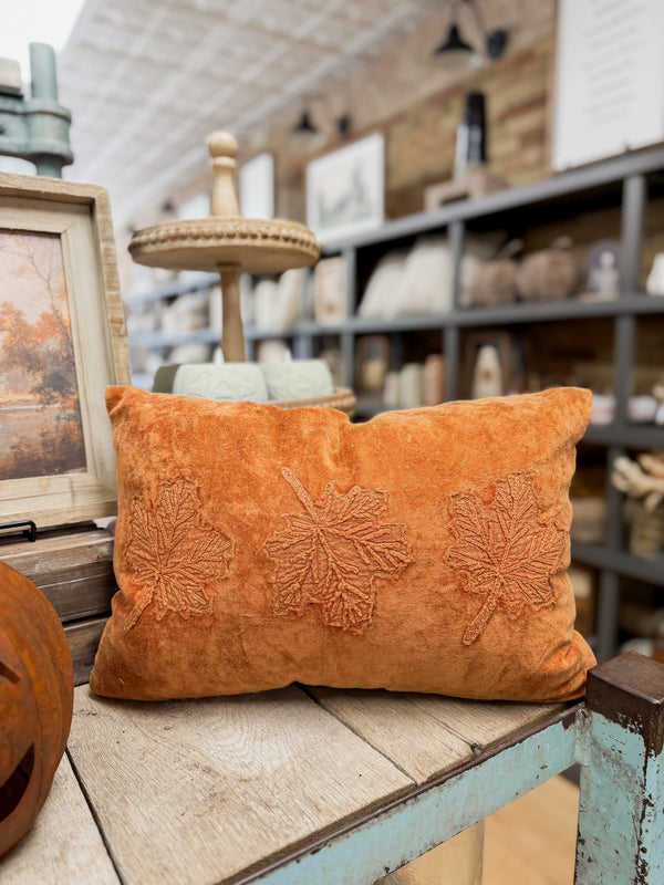Velvet Leaf Pillow