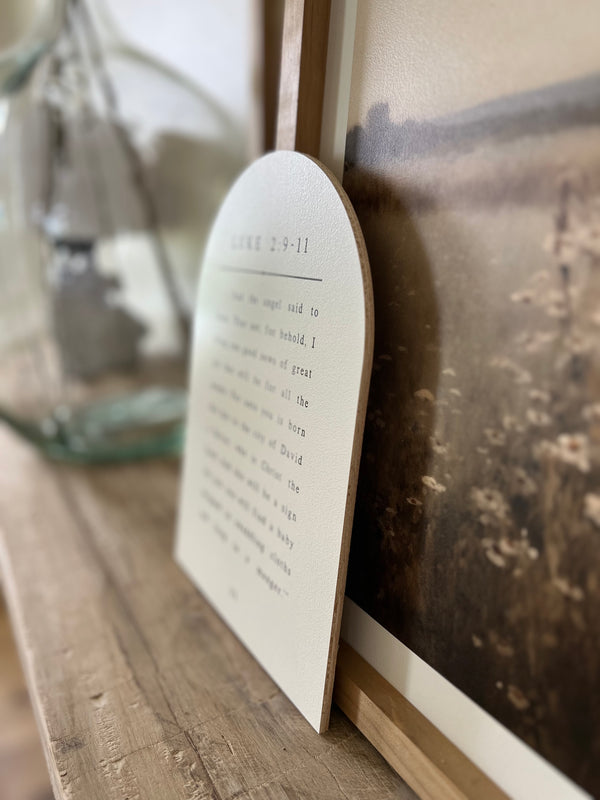 Luke 2 Book Page, Arch