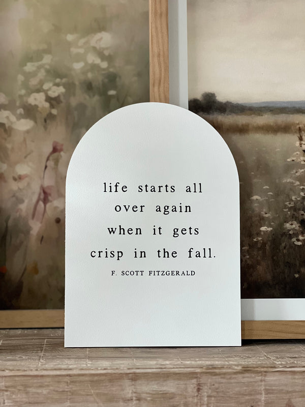 Life Starts All Over, Arch