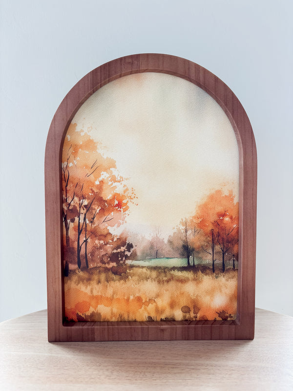 Autumn Watercolor 1, Framed Arch