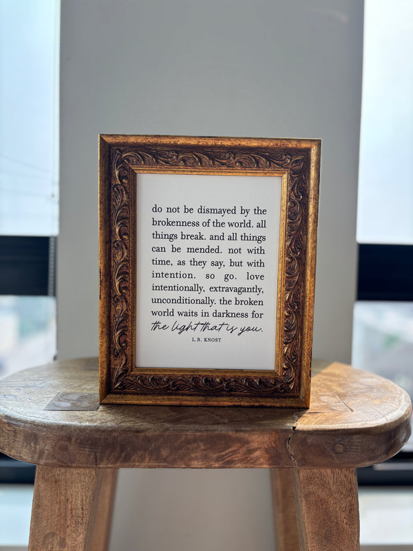Do Not Be Dismayed | Antique Gold Frame