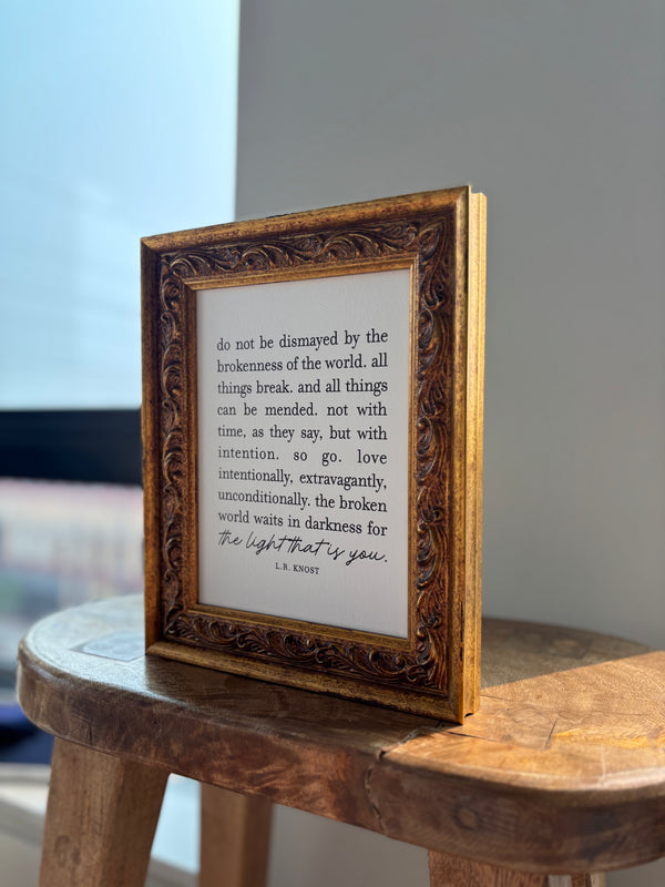 Do Not Be Dismayed | Antique Gold Frame