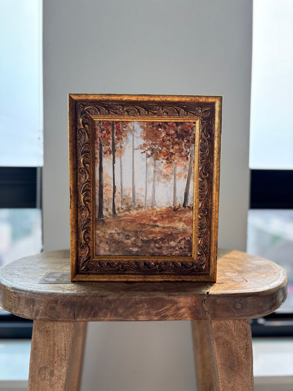 Autumn Forest - 1 | Antique Gold Frame