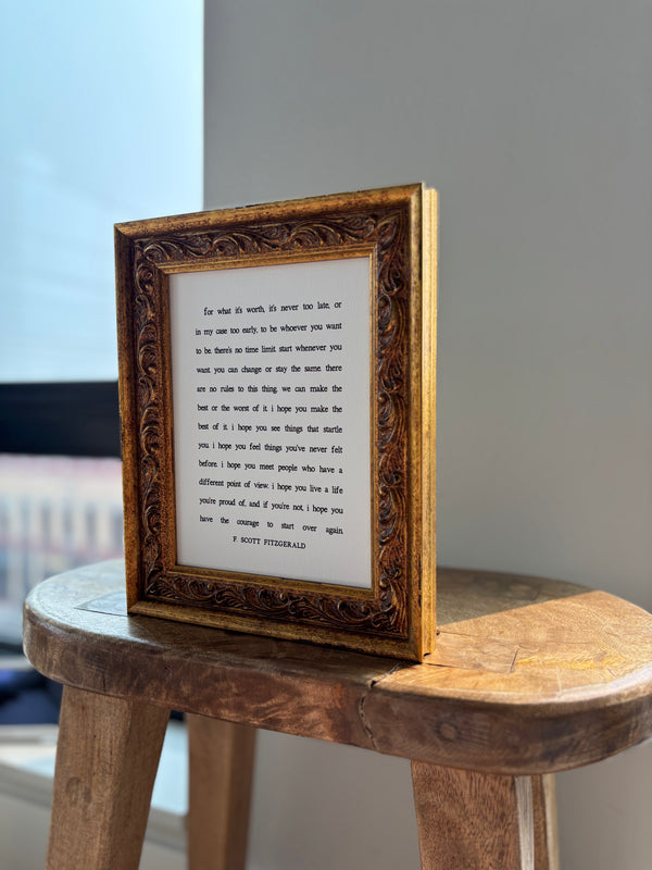 For What It's Worth | Antique Gold Frame