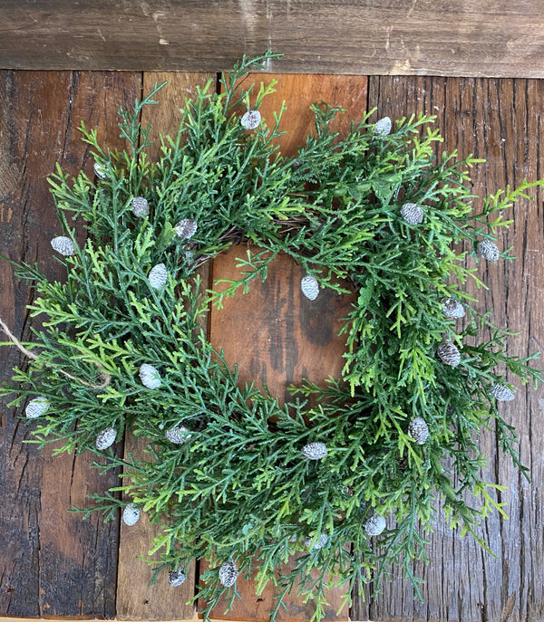 Creeping Cedar Candle Ring