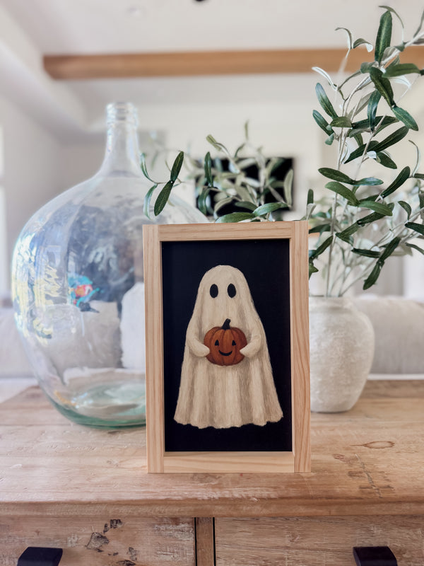 Ghost with Jack O'Lantern