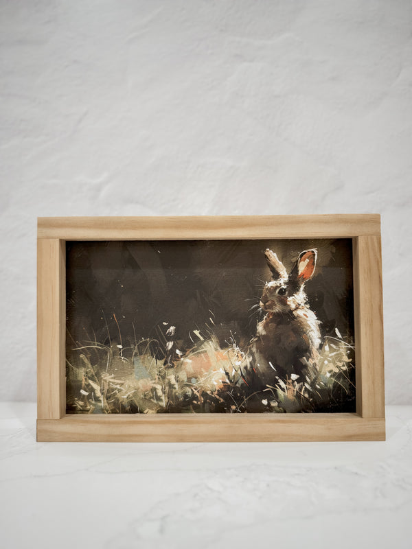 Dark Bunny Inspired Wood Sign