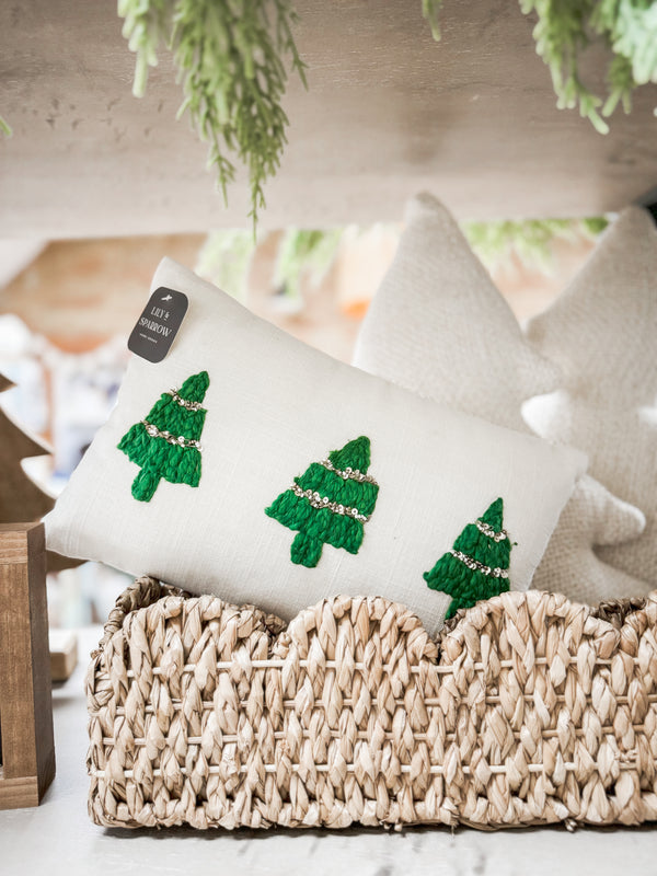 Christmas Tree Lumbar Pillow