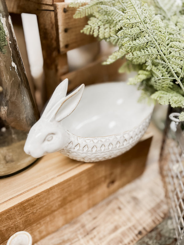 Rabbit Stoneware Bowl
