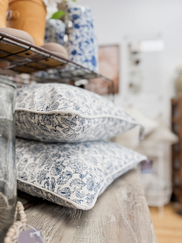 Bluebell Floral Pillow